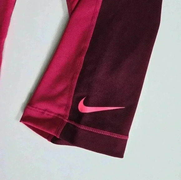 Nike Pro Athletic Cropped Yoga running Pants Pink Magenta sz Small - Picture 2 of 8